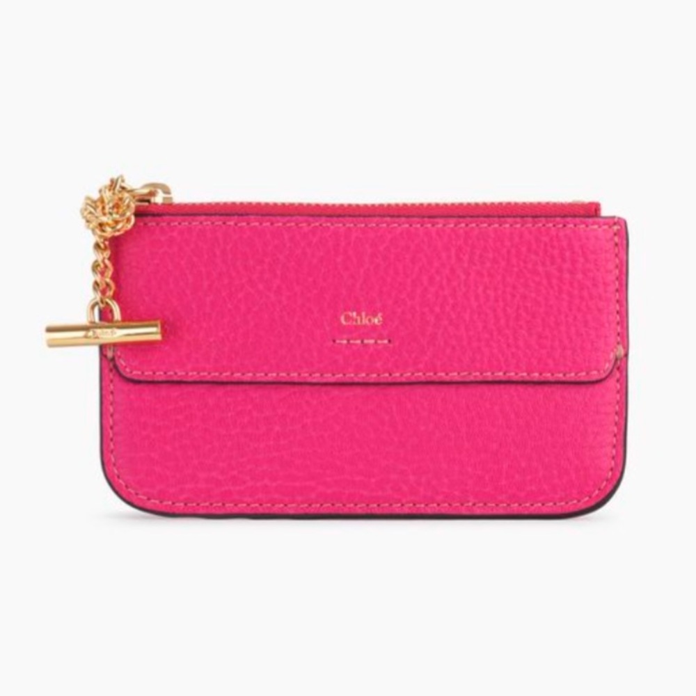 NWT Chloe Drew Card Case, Fuschia Rose - Picture 2 of 8